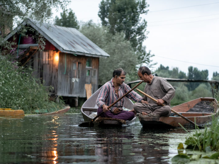 ON BOARD THE FLOATING MARKET OF SRINAGAR